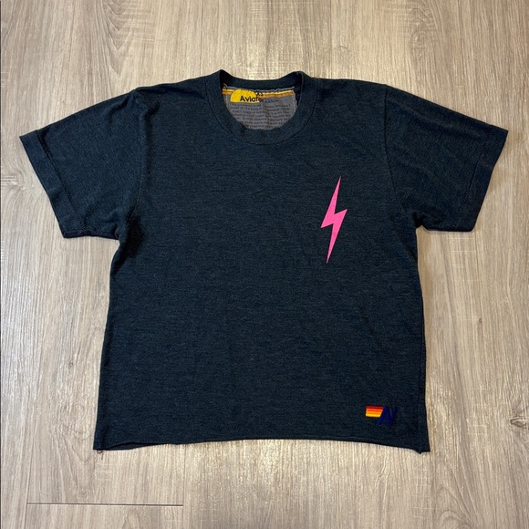 Aviator Nation Lightening Bolt Boyfriend Tee - Picture 2 of 14